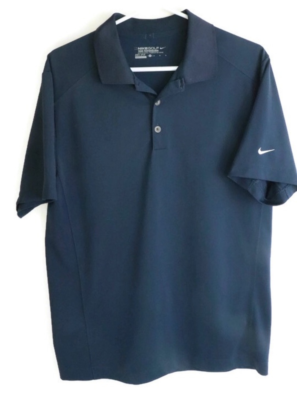 Mens Nike Golf Tour Performance x Dri-FIT polo shirt. Medium Classic Navy